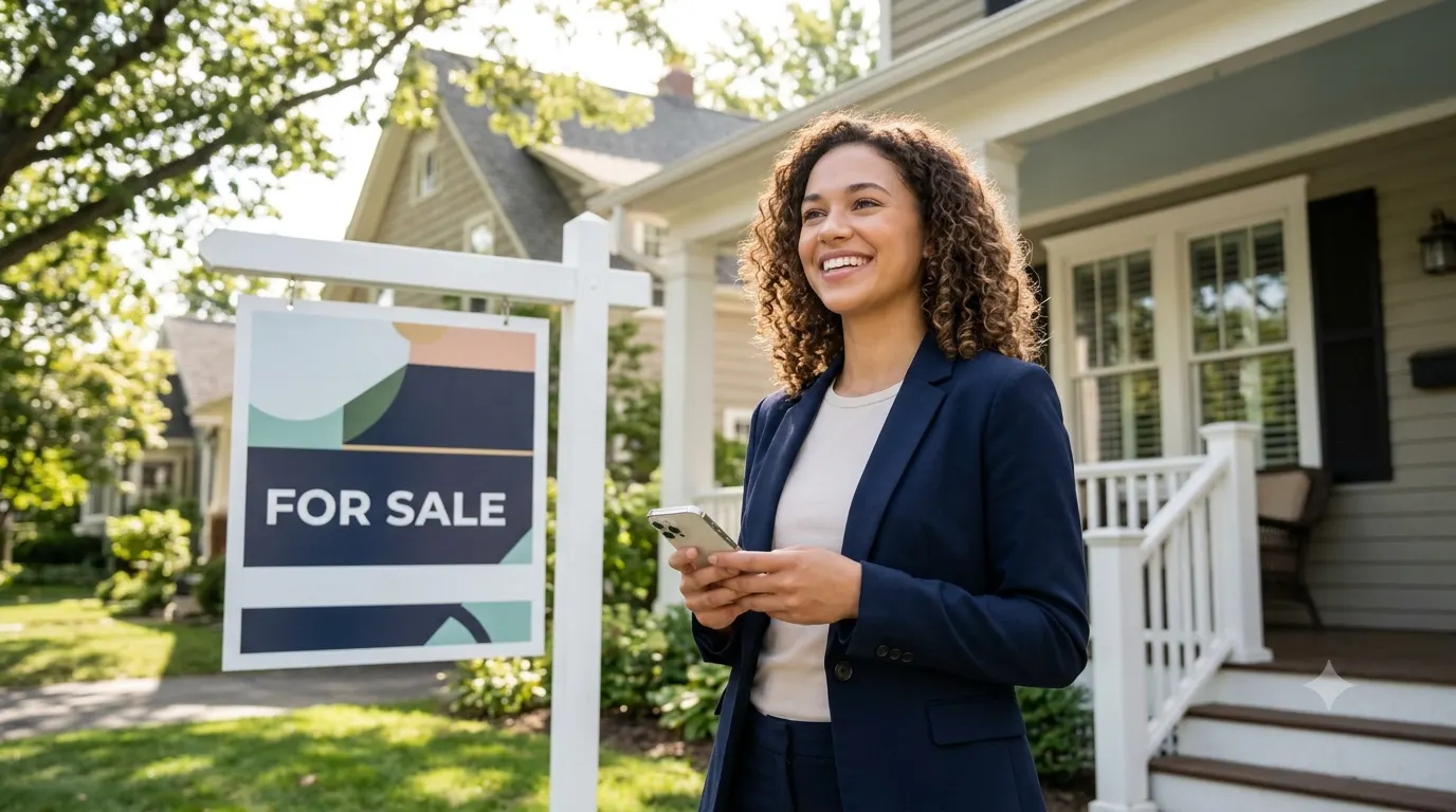 A new real estate agent working to win their first clients