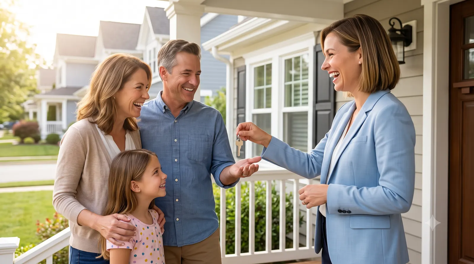 A real estate agent earning referrals from happy past clients