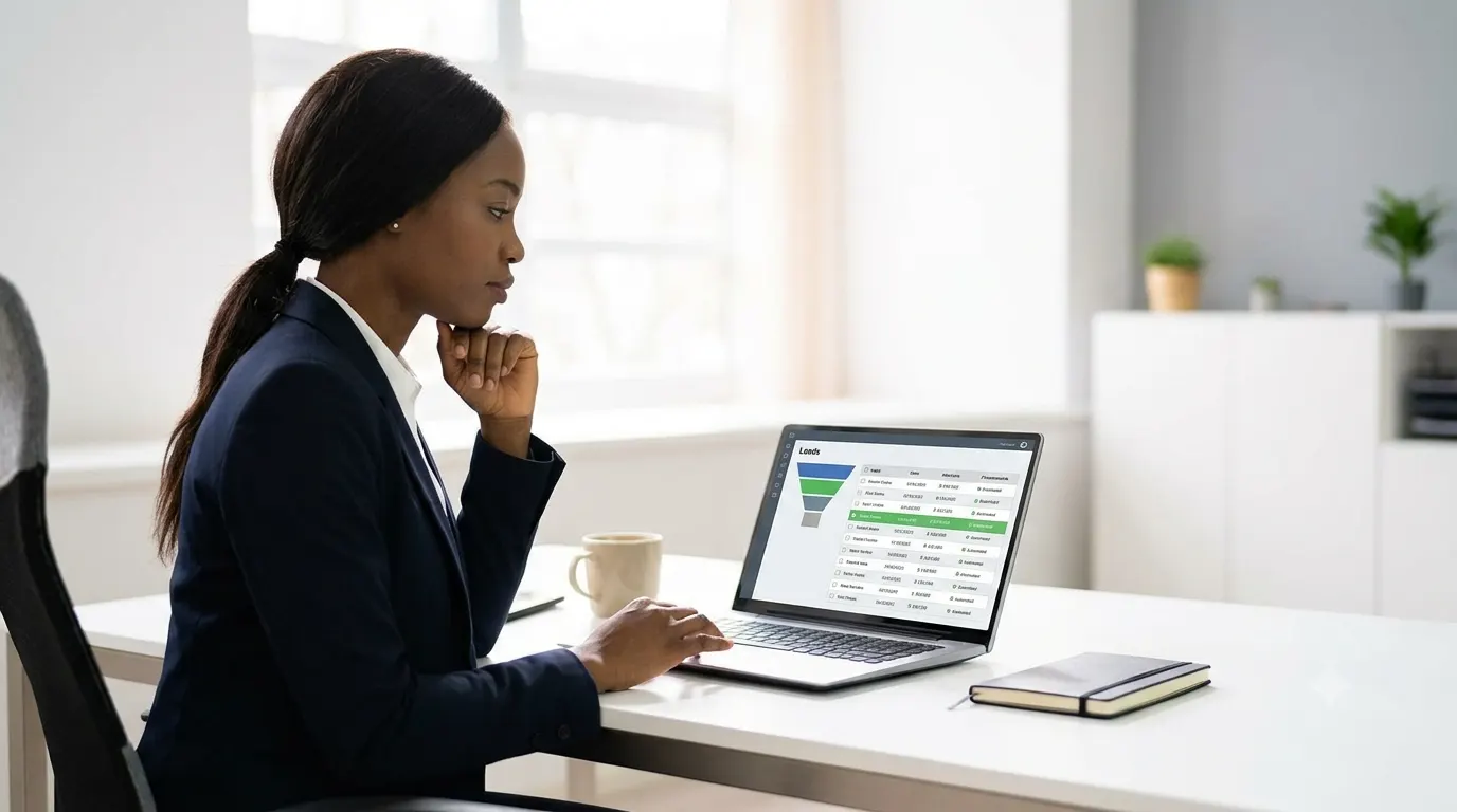 A listing agent qualifying real estate leads to focus on serious buyers and sellers