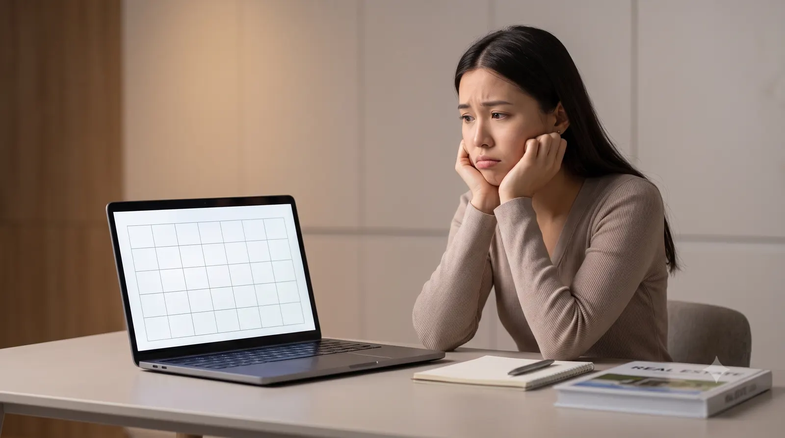 A new real estate agent with no clients and an empty pipeline