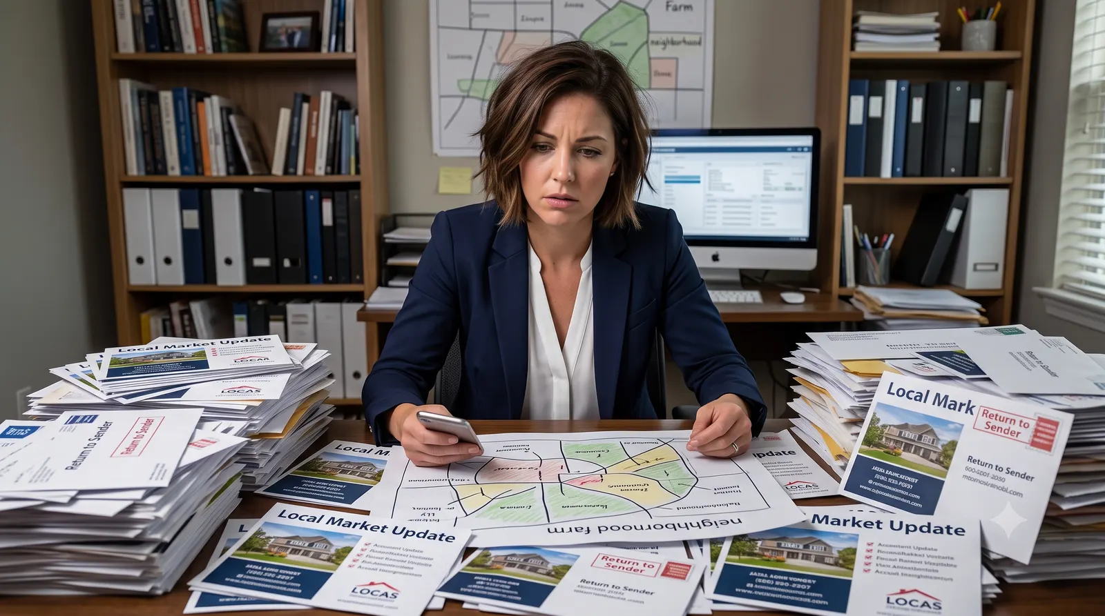 A real estate agent struggling to get results from inconsistent neighborhood farming
