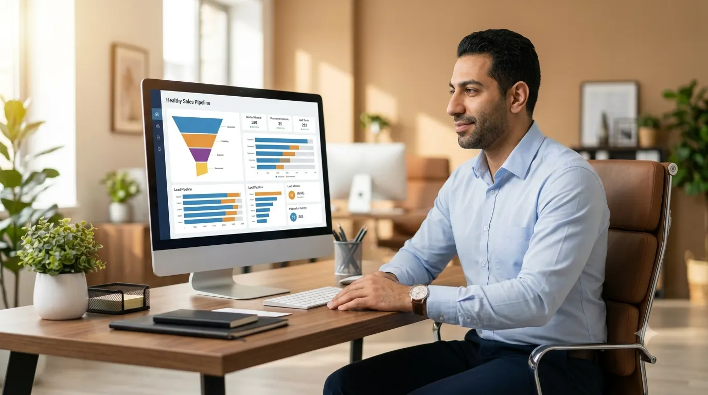 A listing agent generating and managing real estate leads through an organized system