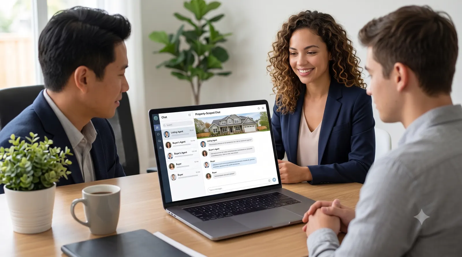 Property-scoped chat organizing the DMs and inquiries that social media drives